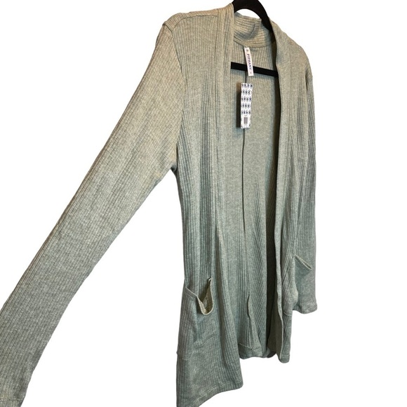 Piphany Colette Cardigan Light Sage Green Ribbed Size Small / Medium Piphany 2 - Picture 5 of 6